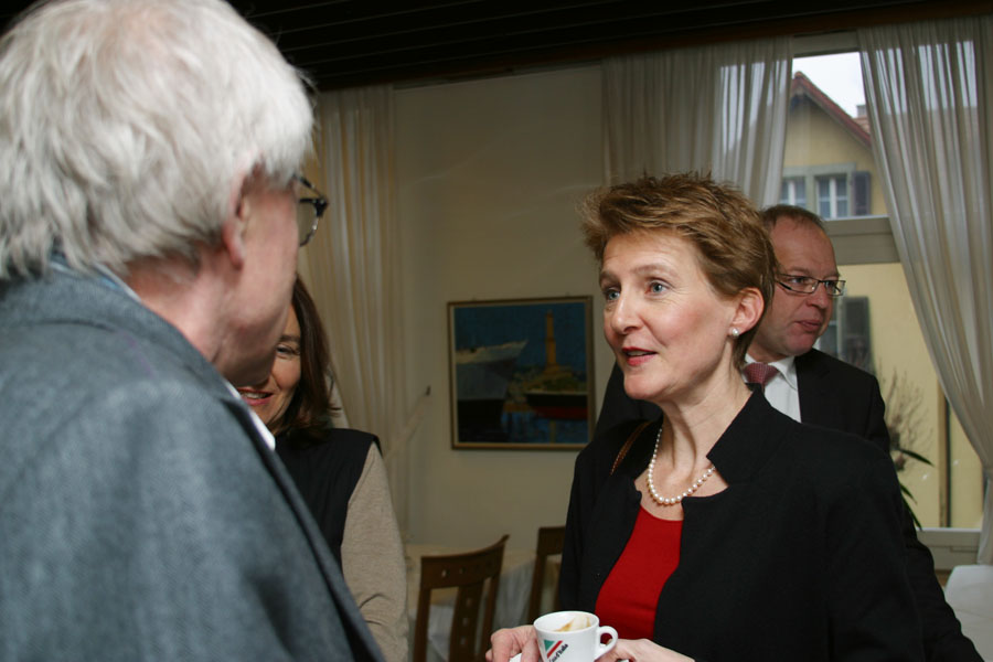 Medienkonferenz 100 Tage, Bundesrätin Simonetta Sommaruga