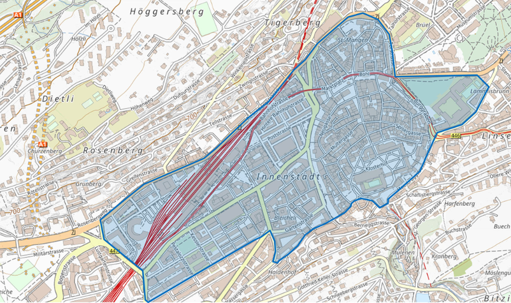 St. Gallen; Rayon D (Innenstadt)