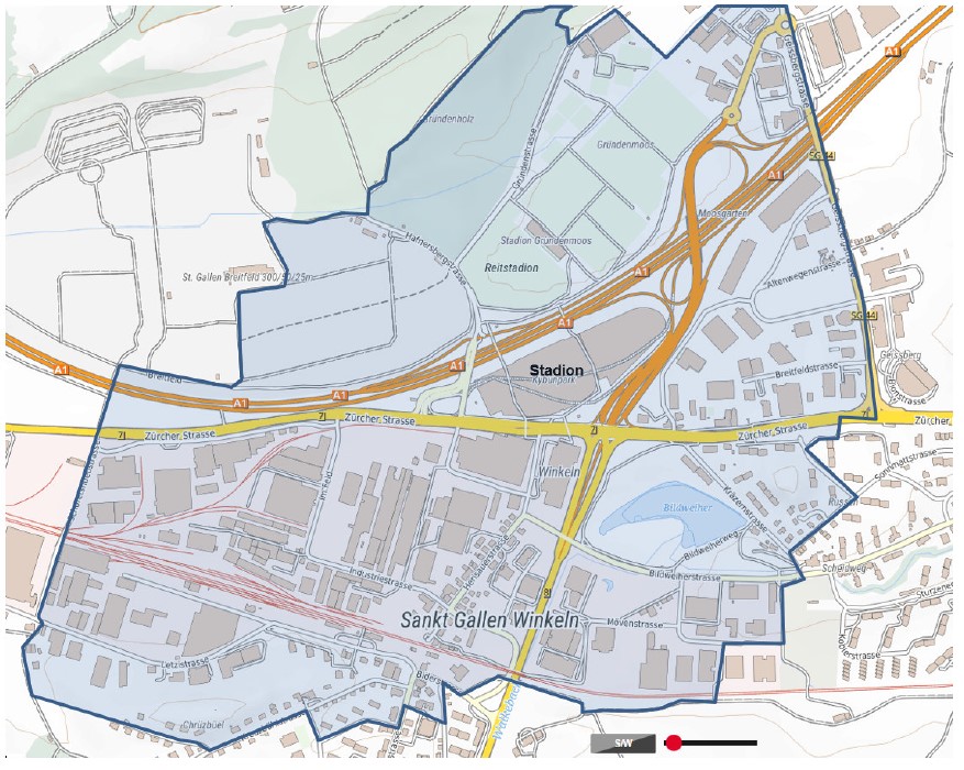 St.Gallen; Rayon A (West) (gültig per 01.01.2021)